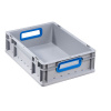 Euro prepravky classic-line B, madlá modré, z PP, 400 x 300 x 120 mm, BJ = 16 ks