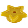 11609 Pearl Gold Plate, Round 1 x 1 with Star and Small Pin Hole (Zlatá perleťová destička, kulatá 1 x 1 s hvězdou a malým otvorem pro špendlík)