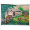 Posedenie v záhrade - akad. mal. Varuzhan Aghamyan, originálny, ručne maľovaný obraz M (do veľkosti 65x65cm) Viac farieb