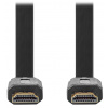 NEDIS High Speed HDMI 2.0 kabel s ethernetem/ 4K@30Hz/ zlacené konektory HDMI-HDMI/ plochý/ černý/ bulk/ 2 CVGL34100BK20
