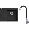 Set Sinks G20530 (dřez Rim 650 P Granblack 30 pravý + baterie Elasta Nerez/Černá)