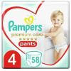 Pampers Premium Care Pants plienkové nohavičky, veľkosť 4, 58 ks, 9 kg-15 kg