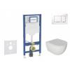GEBERIT - Duofix Set předstěnové instalace, klozetu Oudee a sedátka softclose, tlačítko Sigma30, bílá/chrom SANI11CA3115B