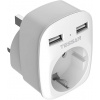 TESSAN Cestovný adaptér 1x zásuvka 2x USB konektor UK