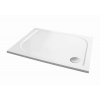 AQUATEK HARD 100 x 80cm obdĺžniková sprchová vanička, liaty mramor, biela, HARD100X80