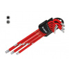 Kľúče zástrčné Torx T10 - T50, predĺžené, s magnetom, súprava 9 dielov, Triumf (Triumf - profi)