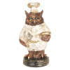 Clayre & Eef Dekoratívne soška sovy kuchára - 8 * 7 * 14 cm - Clayre & Eef
