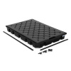 Podlahová plošina classic-line z polyetylénu (PE), spojovacie prvky, 1200x800x125 mm