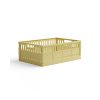 Skladacia prepravka maxi Made Crate - lemon cream