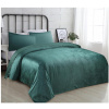 Prikrývka na posteľ VELVET so vzorom 200/220 cm - tmavo zelená