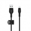 Belkin kabel USB-A s konektorem LTG,2M černý pletený CAA010bt2MBK