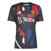 adidas Manchester United Prematch Shirt 2024 2025 Adults Black/Red L