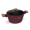 Berlingerhaus Kastrol s titanovým povrchem a poklicí 24 cm Leonardo Nordic Collection BH-8301