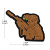 Nášivka na suchý zips SKELETON SNIPER Delta Armory Tan