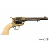 Revolver cal.45 Americké kavalerie - USA 1873 (rytý s imitací slonoviny) + Přívěsek na klíče DENIX
