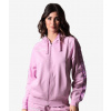 FELPA FULL ZIP CON CAPPUCCIO TERRY BAND sivoružová XL