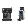 Ascaso Steel DUO PID PLUS, Black&Wood + Rancilio Rocky Doserless