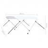vidaXL Strieška Bimini s 2 oblúkmi biela 180x150x110 cm - Biela - 147521-262497