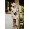 Dievčenské šaty Donsje Dilan Dress biela farba, mini, oversize, 4091700 98