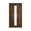 Hliníkovo-oceľové vchodové dvere bezpečnostné Hestia RC2 100 x 210 cm P orech