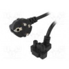 Kabel CEE 7/7 (E/F) úhlová vidlice,Dell 3pin PVC 1,5m černá