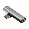 Adaptér Akyga USB-C / USB-C (f) / Jack 3,5 mm DAC
