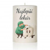 Dekoračná palmová sviečka - Najlepší lekár 10 - Valec - 20cm / 7,5 cm - 800g