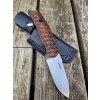 Nôž s pevnou čepeľou Birddog Willumsen® – Sivá čepeľ - Stone Wash, Melange Light Tan