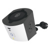 LEGRAND Stanice 049412 nabíjecí vícezásuvková 10A 230V 2x2P+E Surface+bezdrátová indukční nabíječka+USB A+C