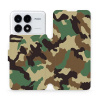 Flipové pouzdro Mobiwear - Xiaomi Poco F6 Pro 5G - V111P Maskáče (Knížkové flip pouzdro, obal, kryt na mobil Xiaomi Poco F6 Pro 5G - V111P Maskáče, materiál Umělá kůže + TPU - ochrana 360°, stojánek,