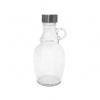 Demižón holý sklenený 0,5L ucho s uzáverom INOX