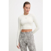 Tréningové tričko s dlhým rukávom adidas by Stella McCartney TruePurpose béžová farba, JM1403 XS