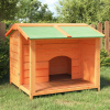 Koterec pre psa hnedý 96x87x80,5 cm borovicový masív