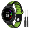 BStrap Silicone Sport remienok na Garmin Forerunner 235, black/green SGA002C02