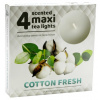 Vonné čajové sviečky maxi 4ks-Cotton Fresh