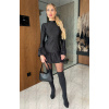 Elegantné čierne áckove dámske šaty - FLOROVIA - fashion Julzz