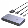 Ugreen CM731 Prepínač KVM 2v1 USB-C HDMI 4K 60Hz USB 3.0 PD 100W
