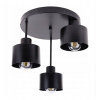 Light Home Stropné svietidlo Panta, 3x čierne kovové tienidlo, (výber z 2 farieb uchytenia), o