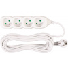 STREND PRO Kábel DG-F804B L-7 m, predlžovací, biely, 4x zásuvka, new edition