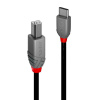 LINDY USB kabel USB 2.0 USB-C ® zástrčka, USB-B zástrčka 3.00 m černá 36943
