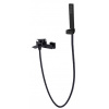 Vaňová batéria Besco Aspira so sprchou, čierna, BW-AS-CZ