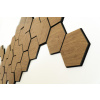 Lamelové panely na stenu na plsti - Heksagon