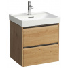 Laufen Meda skrinka 53.4x44.8x51.5 cm závesná kúpeľňová skrinka pod umývadlo dub H4215620112671