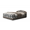 Čalouněná postel boxspring ORAN - damir 3/rainbow 83 / 140x200