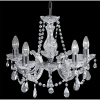 Searchlight Marie Therese 5Lt Pendant - Chrome Metal & Clear Acrylic