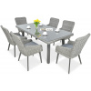 Focus Garden Focus Milano 6+1 záhradná jedálenská súprava, kamenná sivá 002722