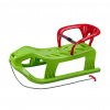 Baby Mix Plastové sánky s operadlom SNOW STAR zelená