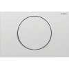 GEBERIT Sigma10 Round ovládacie tlačidlo pre Štart - Stop splachovanie, lakované, matný chróm/lesklý chróm, s povrchovou úpravou easy-to-clean, 115.758.JQ.5