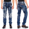 CIPO & BAXX nohavice pánske CD563 L:32 regular slim fit jeans džínsy 38 jeans