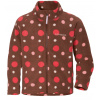 Dětská fleecová mikina Didriksons Monte Fullzip Small Dotted Brown Velikost: 80